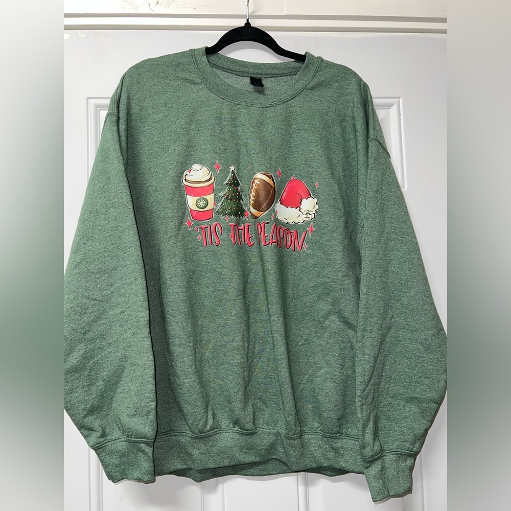This the Season Christmas Football Sweatshirt in XL